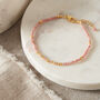 Pink Opal And Gold And Silver Beaded Bracelet, thumbnail 6 of 11