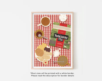Yorkshire Tea And Biscuits Art Print, 3 of 5