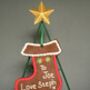 Giant, Personalised Hand Iced Gingerbread Stocking Letterbox Gift, thumbnail 3 of 4