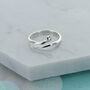 Sterling Silver Snake Adjustable Ring, thumbnail 2 of 3