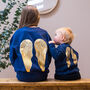 Angel Wings Baby And Children's Christmas Jumper, thumbnail 2 of 6
