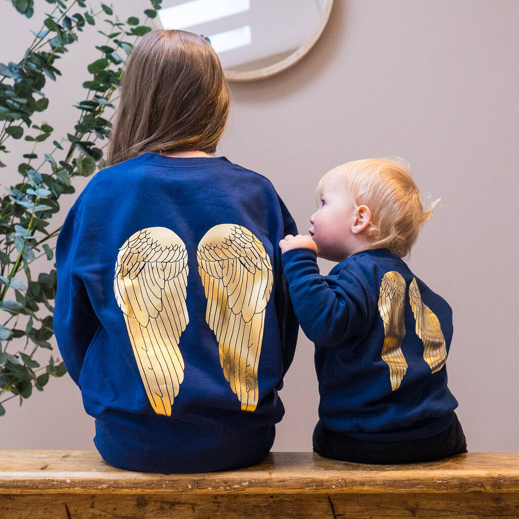 Angel Wings Baby And Children's Christmas Jumper By Sparks And ...