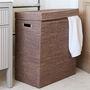Marbury Taupe Rectangular Rattan Laundry Basket, thumbnail 1 of 4