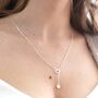 Personalised Mismatched Heart Lariat Necklace, thumbnail 3 of 8