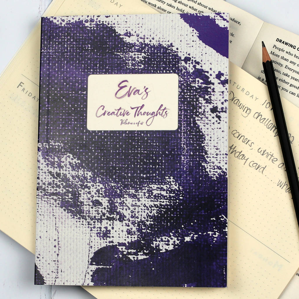 Personalised Diary, 2020 Diary, Creative Thinking Diary By Leather