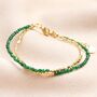 Semi Precious Stone Layered Beaded Bracelet, thumbnail 5 of 12
