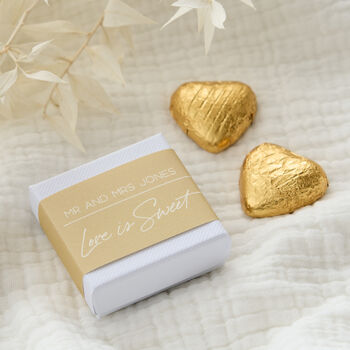 Love Is Sweet Chocolate Heart Favour, 3 of 12