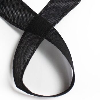 Luxury Black Cotton Ribbon 20 Metres Roll, 2 of 2