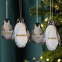 Personalised Illustrated Penguin Decoration, thumbnail 4 of 4