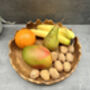 28cm Driftwood Teak Root Fruit And Nut Bowl – Wavy Edge, thumbnail 10 of 12