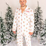 Personalised Matching Christmas Santa Print Pyjamas For Dad And Child, thumbnail 6 of 12