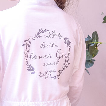 Personalised Botanical Wedding Dressing Gown, 3 of 10