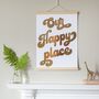 Gold Foil 'Our Happy Place' Art Print, thumbnail 4 of 5
