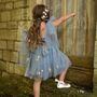 Enchanted Angel Fairy Flower Girl Dress Dusty Blue, thumbnail 4 of 11