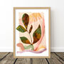 Warm Tone Botanical Print Set – Rich Autumn Leaf Trio Wall Art, thumbnail 9 of 12