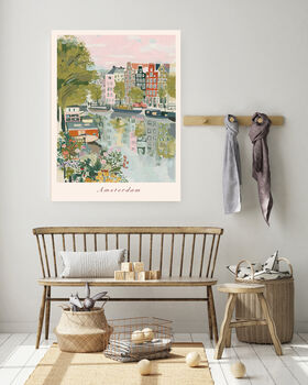 Amsterdam City Travel Art Print, 2 of 4