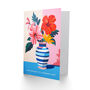 Magnolia Lilies Bold Colourful Wife Birthday Card, thumbnail 2 of 4
