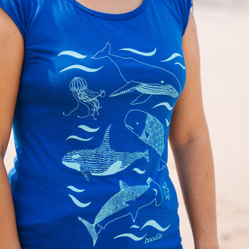 Under The Sea Bamboo Womens T Shirt, 3 of 5