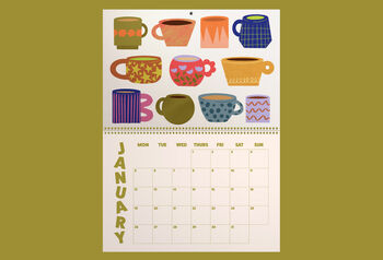 2026 Colourful Illustrated Wall Calendar, 12 of 12