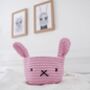 Crochet Bunny Basket, thumbnail 3 of 9