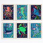 Sea Animal Nursery Print Set Of Six, thumbnail 1 of 10