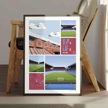 Aston Villa Views Of Villa Park Poster, 3 of 7
