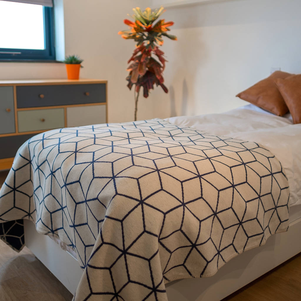 Supersoft Geometric Blanket By Atlantic Blankets