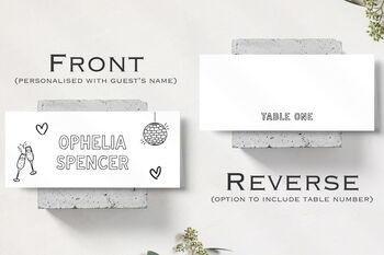 Personalised Hand Drawn Place Cards, 2 of 7
