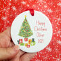 Personalised Baby's First Christmas Decoration, thumbnail 4 of 8