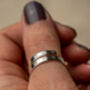 Paw Print Personalised Adjustable Sterling Silver Ring, thumbnail 4 of 8
