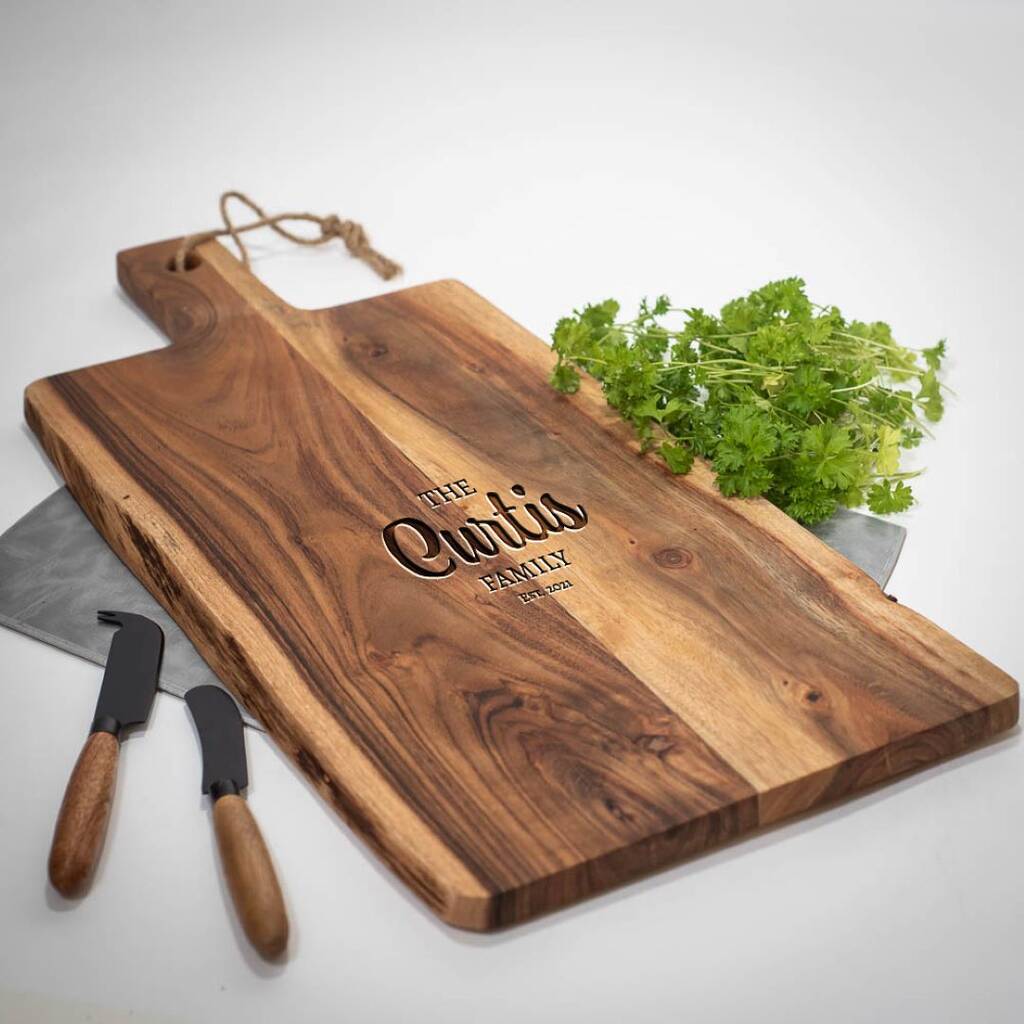 Personalised Large Wooden Serving Board, 1 of 3