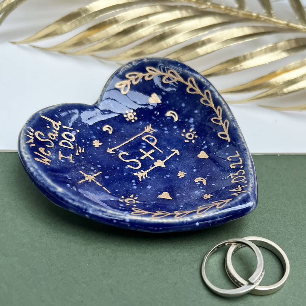 Heart Shaped Engagement Ring Dish, 1 of 6