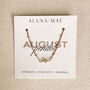 August Birthstone Peridot Gold Bracelet, thumbnail 2 of 5
