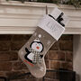 Personalised Grey Christmas Stocking Collection, thumbnail 2 of 5