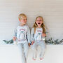 Personalised Penguin Sibling Kids Christmas Pyjamas, thumbnail 9 of 12