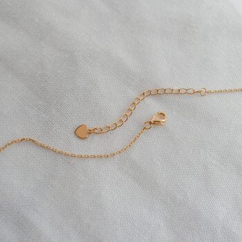 Rose Gold Pendant Birthstone Necklace January Garnet, 2 of 6