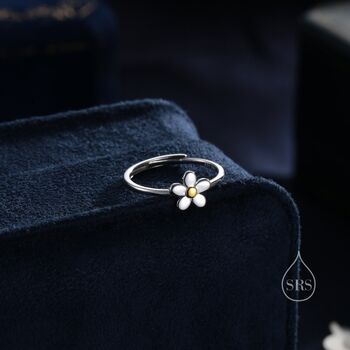Sterling Silver Forget Me Not Ring, 6 of 9
