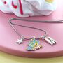 Kids Personalised Butterfly Star Necklace, thumbnail 1 of 2