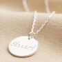 Personalised Celtic Name Disc Necklace, thumbnail 1 of 11