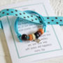 Personalised New Baby Boy Bracelet And Poem, thumbnail 4 of 7