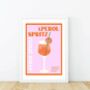 Aperol Spritz Cocktail Poster, thumbnail 6 of 6