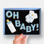 Personalised Oh Baby! Letterbox Cookies Blue, thumbnail 1 of 8