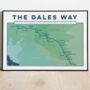 Personalised Dales Way Map Art Print, thumbnail 2 of 9