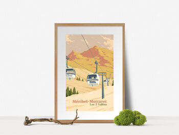 Meribel Mottaret Ski Resort France Poster Art Print, 4 of 8