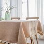 Cotton Linen Tablecloth Design With Tassel, thumbnail 7 of 7
