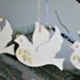 Personalised Peace Dove Tree Decoration, thumbnail 2 of 5