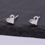 Sterling Silver Small Pair Of Heart Stud Earrings, thumbnail 6 of 12
