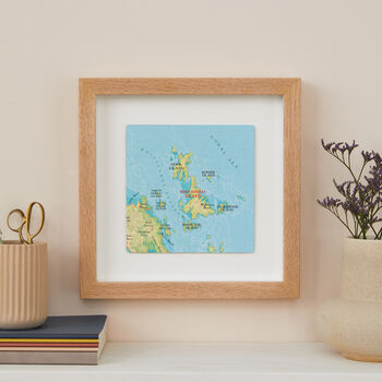 Personalised Whitsunday Islands Map Print Wall Art, 5 of 5