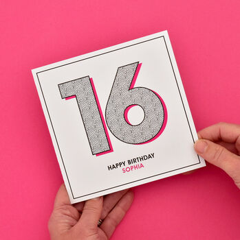 Personalised 16th Birthday Card, 2 of 2