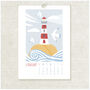 2026 Coastal Illustrated Mini Wall Calendar, thumbnail 3 of 6